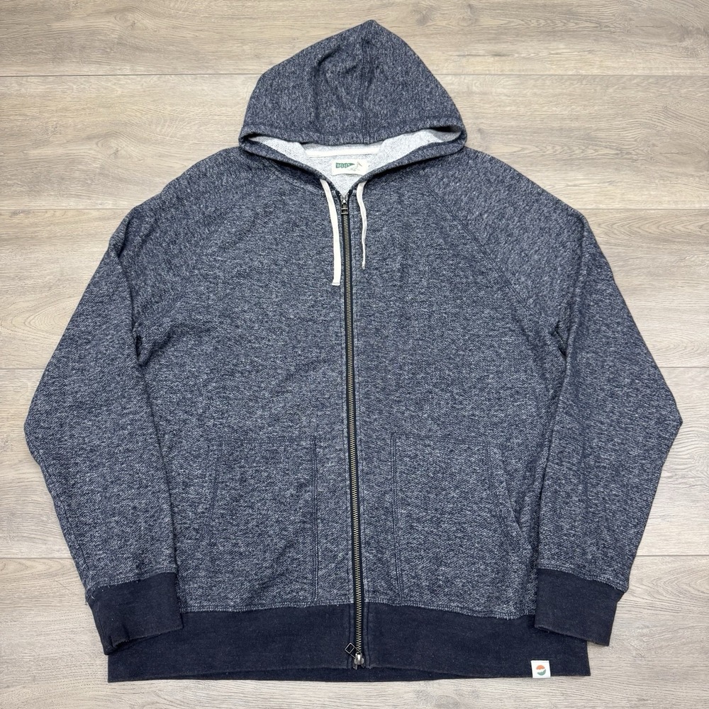Wellen Hemp Organic Cotton Full Zip Jacket Men's Sz XL Beach Coastal - Picture 2 of 8